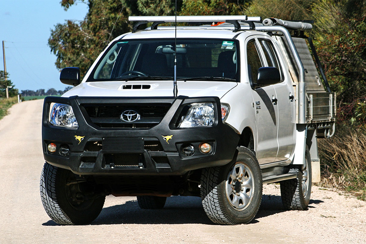 ARB SmartBar SpartanBar Bull Bar lifestyle action for Toyota Hilux 2005-2015